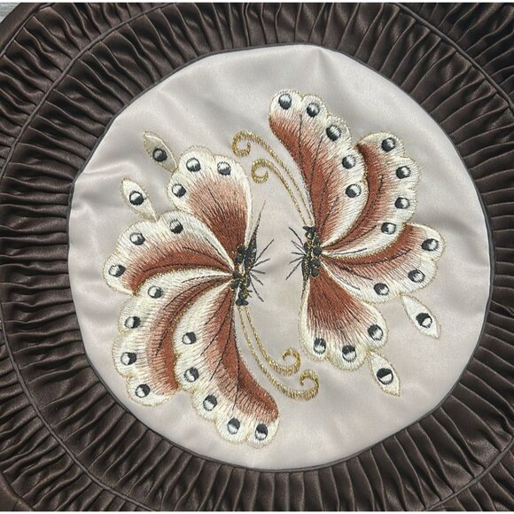 Vintage Bundle Handmade Korean Patchwork Floor Cushion Cover Throw Pillow Satin - Picture 16 of 16